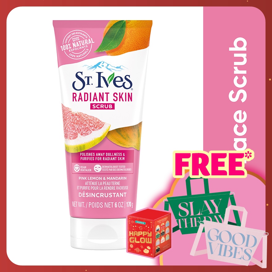 Pink Lemon & Mandarin Orange Facial Scrub 170g