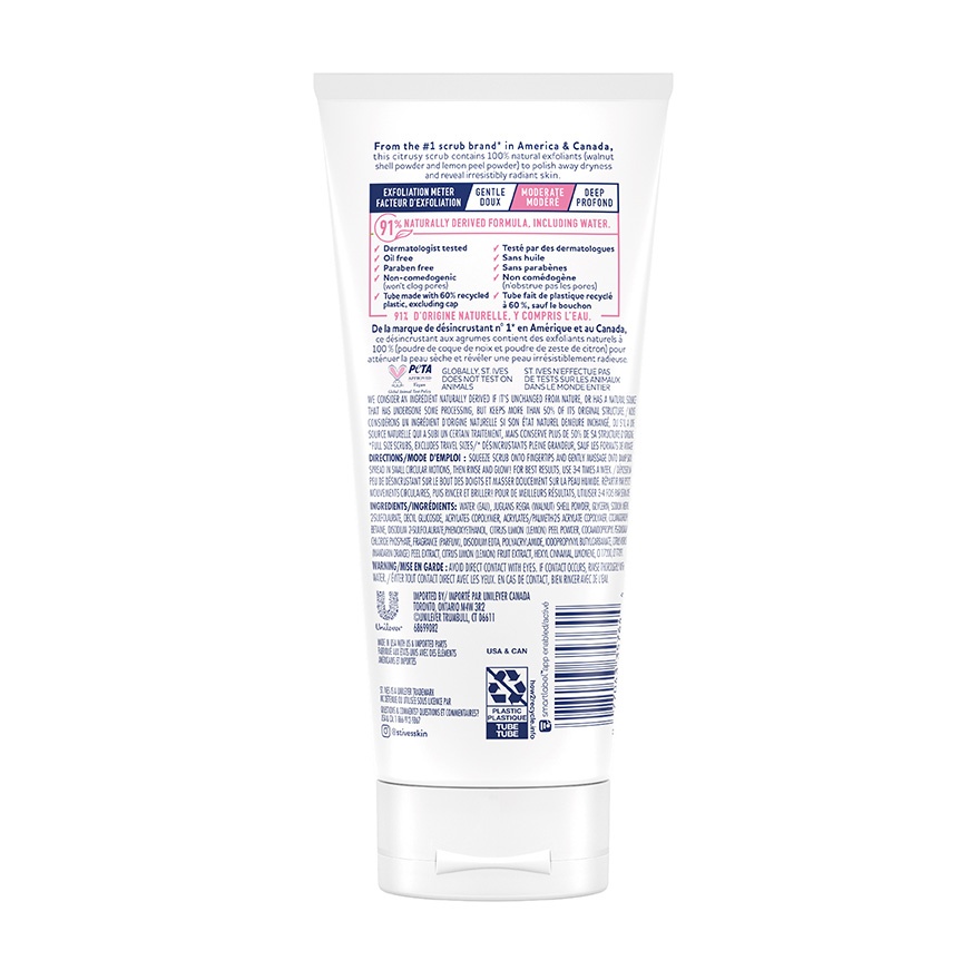 Pink Lemon & Mandarin Orange Facial Scrub 170g image