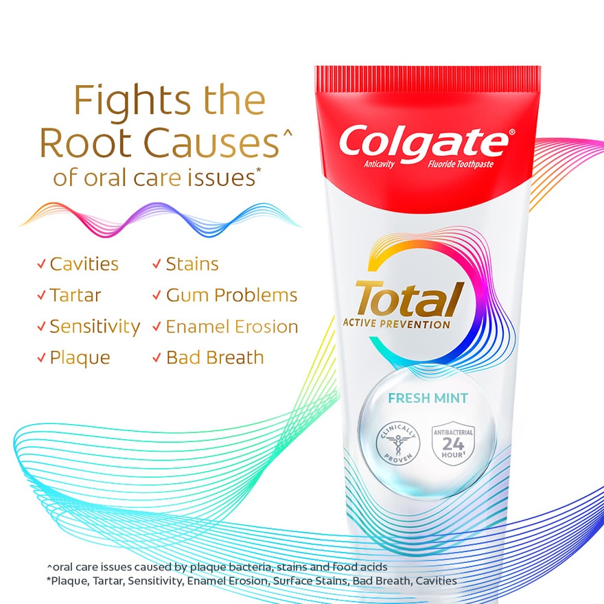 Colgate Total Fresh Mint Toothpaste Valuepack 2x150g image