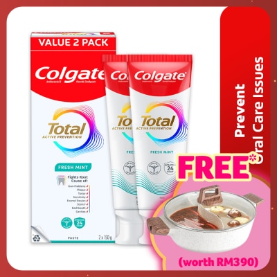 COLGATE Colgate Total Fresh Mint Toothpaste Valuepack 2x150g