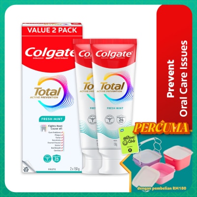 COLGATE - Colgate Total Fresh Mint Toothpaste Valuepack 2x150g