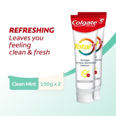 COLGATE Total Clean Mint Toothpaste 2x150g