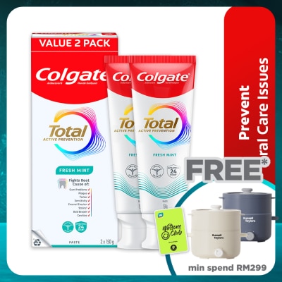 COLGATE Colgate Total Fresh Mint Toothpaste Valuepack 2x150g