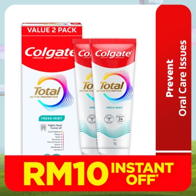 COLGATE Colgate Total Fresh Mint Toothpaste Valuepack 2x150g
