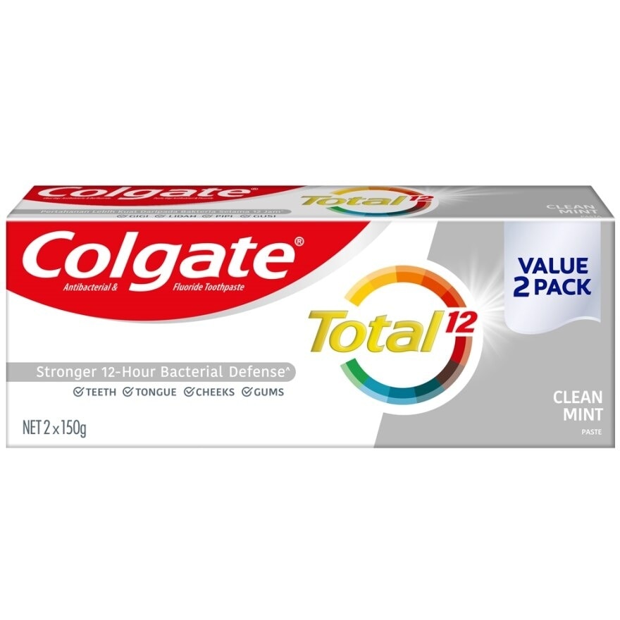 Total Clean Mint Toothpaste 2x150g