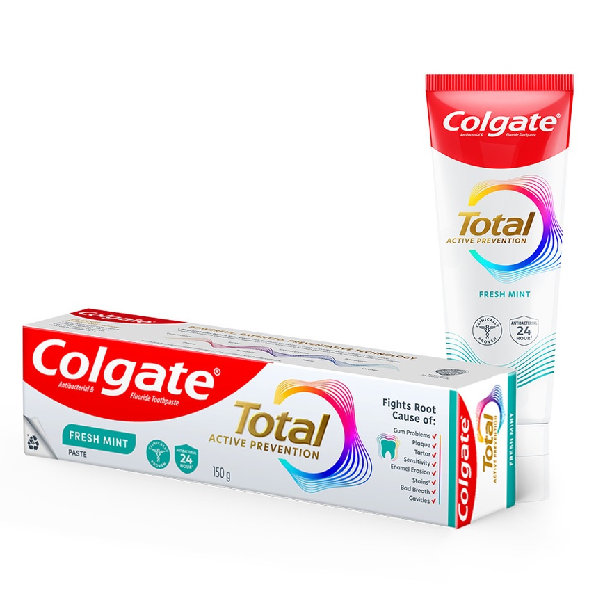 Colgate Total Fresh Mint Toothpaste Valuepack 2x150g image