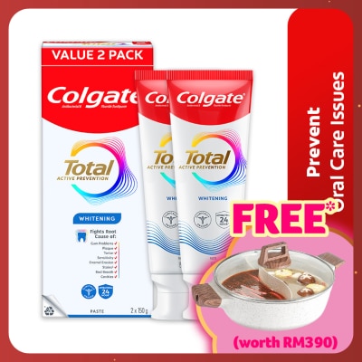 COLGATE Colgate Total Whitening Toothpaste 2x150g