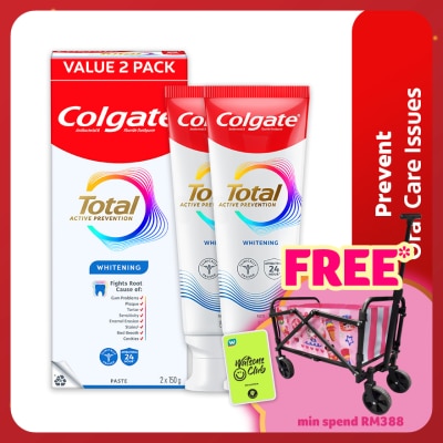 COLGATE Colgate Total Whitening Toothpaste 2x150g