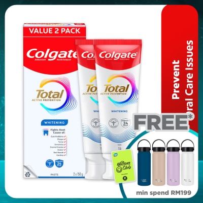 COLGATE Colgate Total Whitening Toothpaste 2x150g