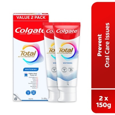 COLGATE Colgate Total Whitening Toothpaste 2x150g