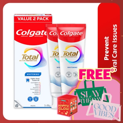 COLGATE Colgate Total Whitening Toothpaste 2x150g