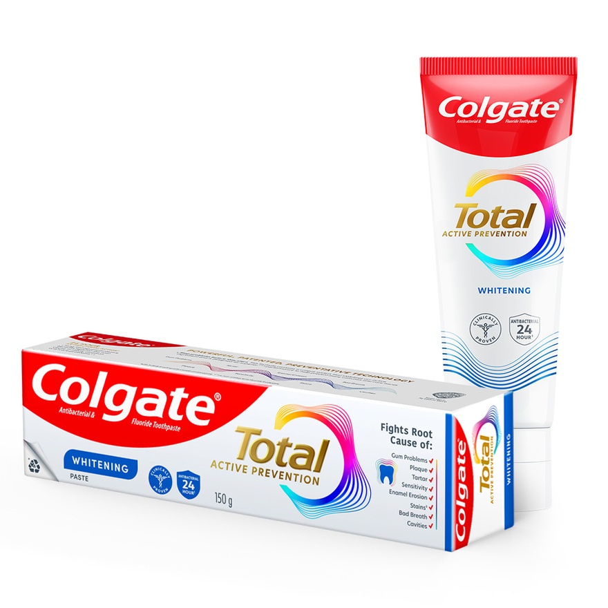 Colgate Total Whitening Toothpaste 2x150g image