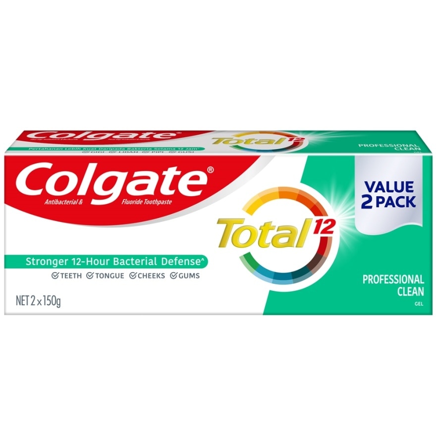 Total Professional Clean Gel Toothpaste 2x150g