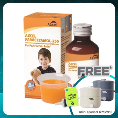 AXCEL Paracetamol 250mg Suspension 90ml