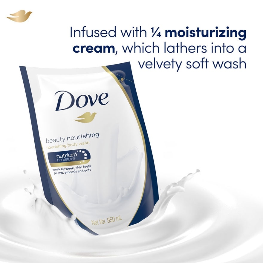 Dove Beauty Nourishing Body Wash Refill 850ml