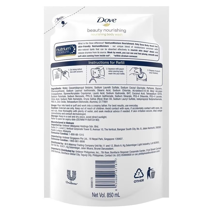Beauty Nourishing Body Wash Refill 850ml image
