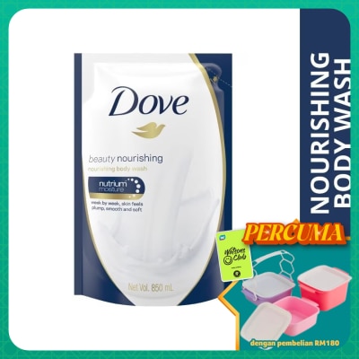 DOVE - Dove Beauty Nourishing Body Wash Refill 850ml