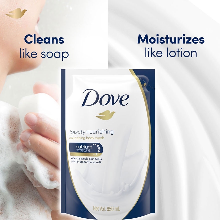 Dove Beauty Nourishing Body Wash Refill 850ml