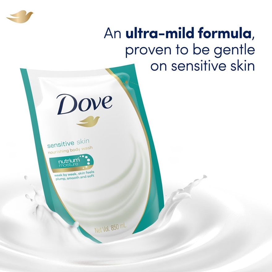 Dove Sensitive Skin Body Wash Refill 850ml