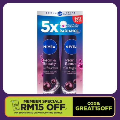 NIVEA Deo Pearl & Beauty Spray 2X150ML