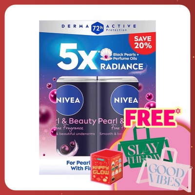 NIVEA Deodorant Pearl & Beauty Roll On 2x50ml
