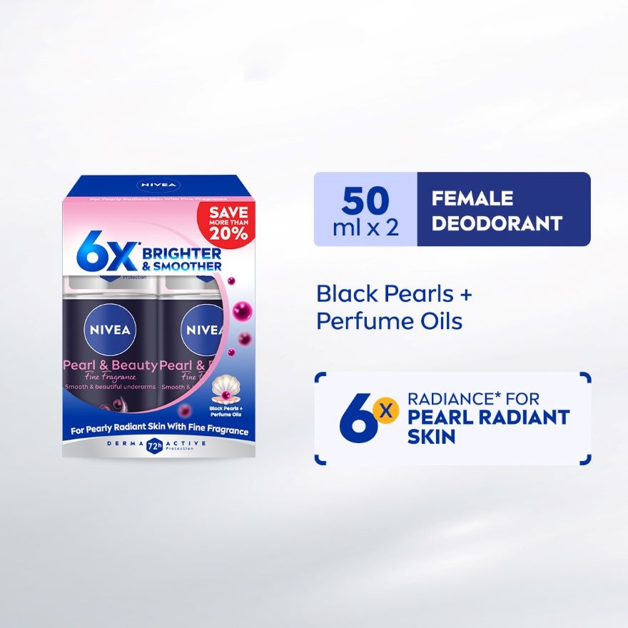Deodorant Pearl & Beauty Roll On 2x50ml image