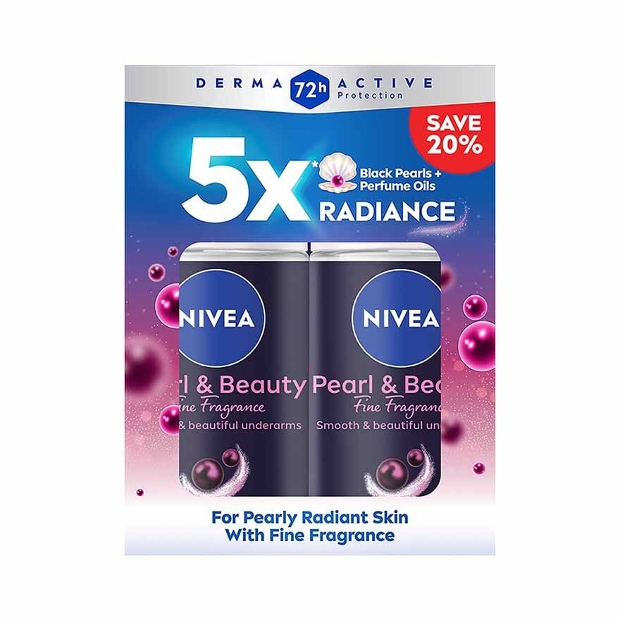 Deodorant Pearl & Beauty Roll On 2x50ml