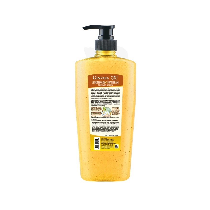 Spa Shower Scrub Lemongrass & Frangipani 750ml image