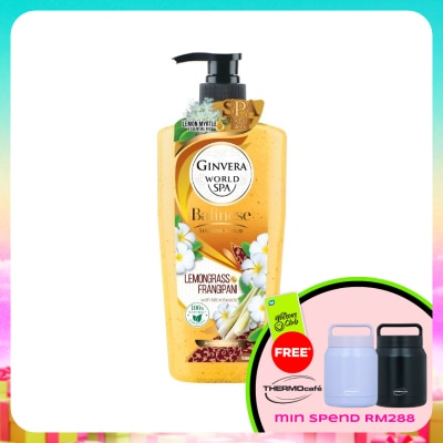 GINVERA - Spa Shower Scrub Lemongrass & Frangipani 750ml