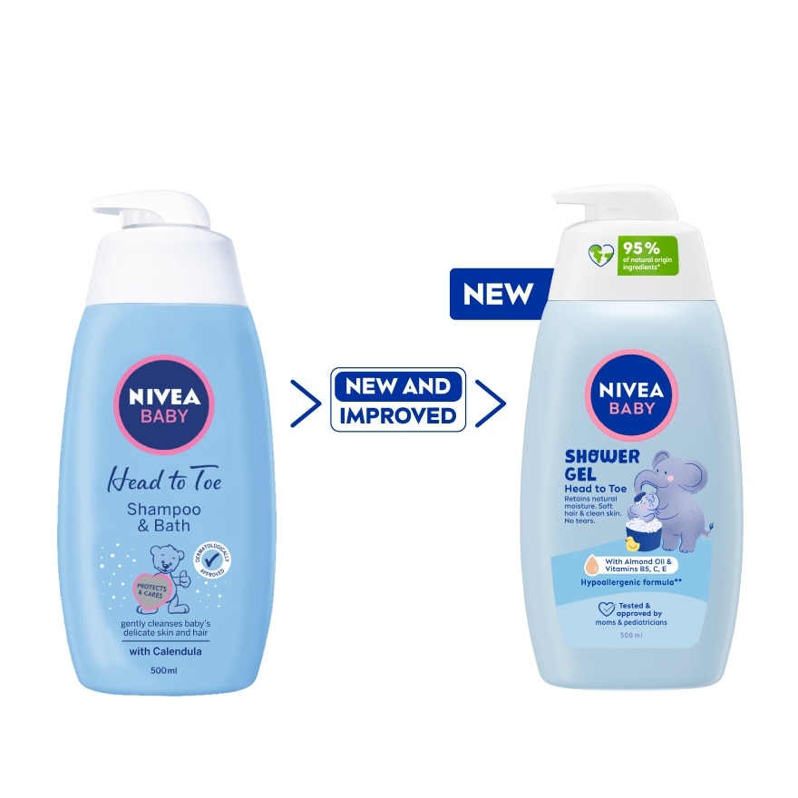 Baby Head To Toe Shampoo & Bath 500ml