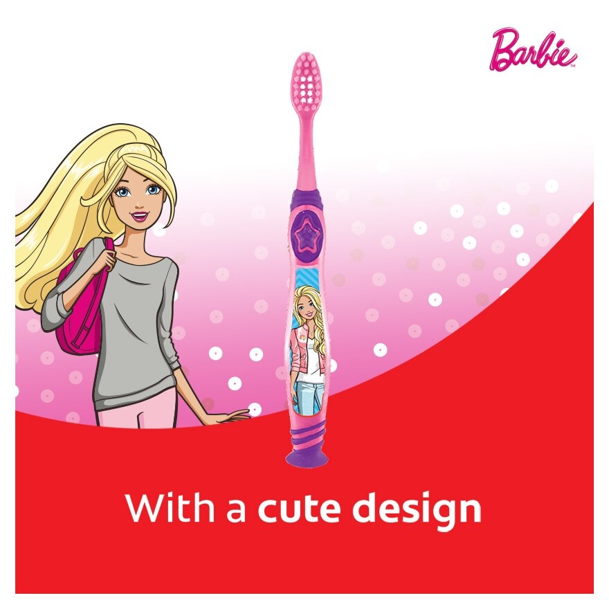 Colgate Kids Barbie Toothbrush 5-9 Years (Ultra Soft) 1s image