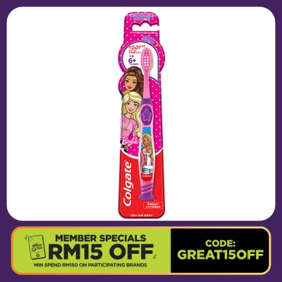 COLGATE Kids Barbie Toothbrush 5-9 Years (Ultra Soft)