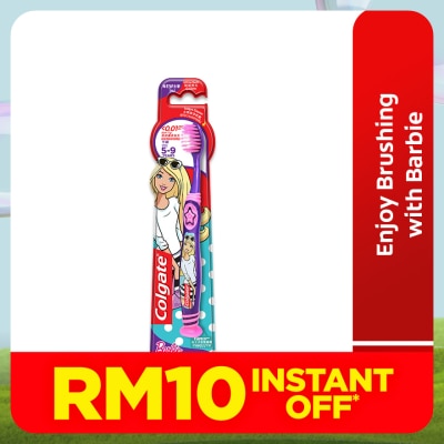COLGATE Colgate Kids Barbie Toothbrush 5-9 Years (Ultra Soft) 1s