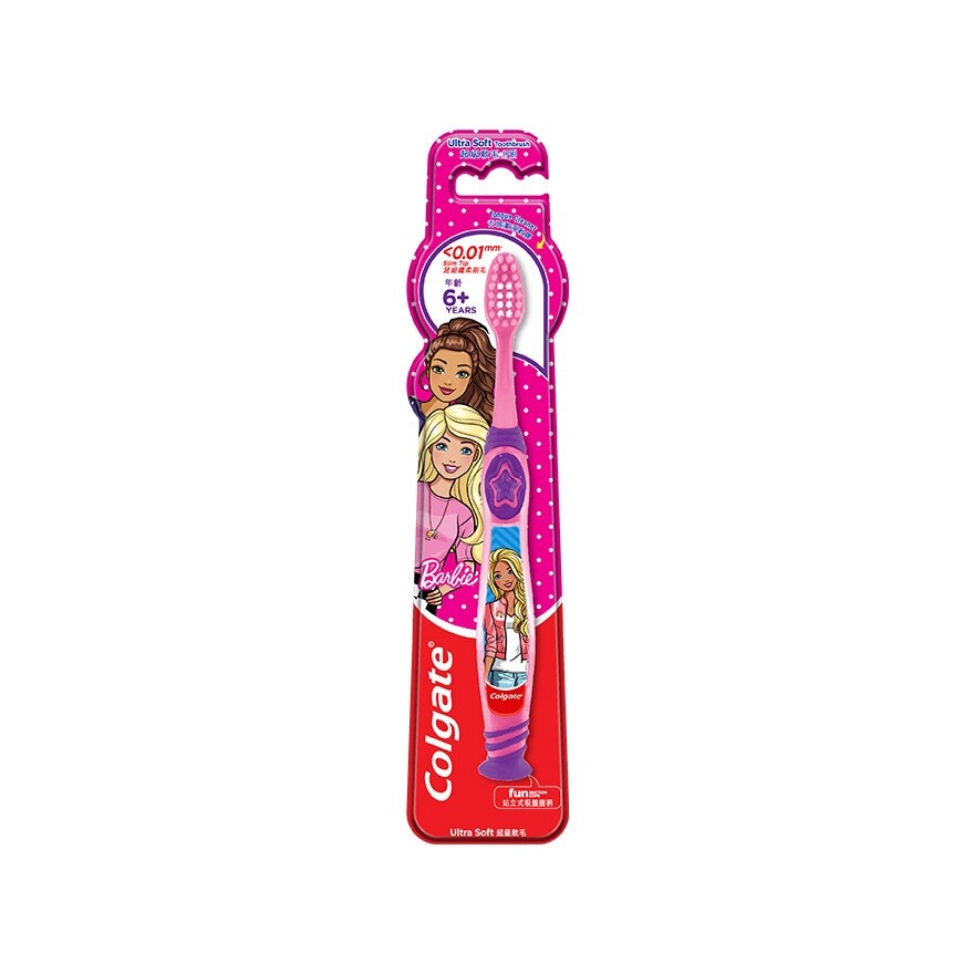 Colgate Kids Barbie Toothbrush 5-9 Years (Ultra Soft) 1s image