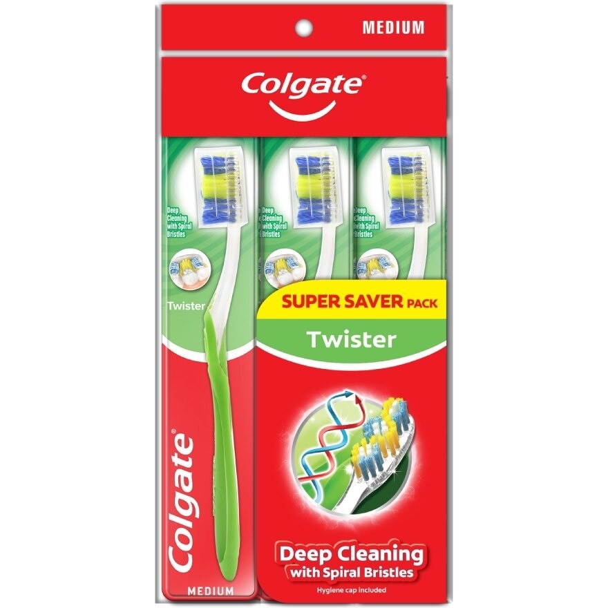 Twister Toothbrush Valuepack (Medium) 3s