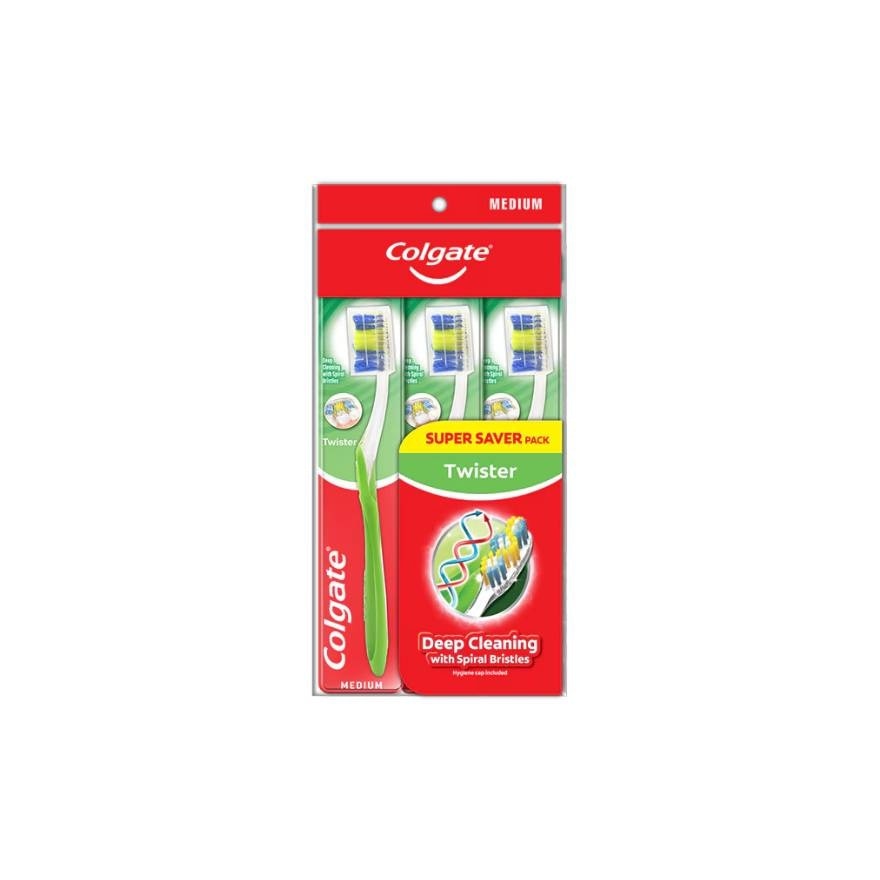 Colgate Twister Toothbrush Valuepack (Medium) 3s