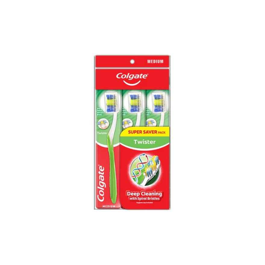 Colgate Twister Toothbrush Valuepack (Medium) 3s image