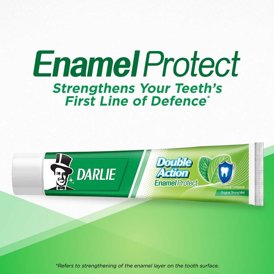 Double Action Enamal Protect Strong Mint 2x200g