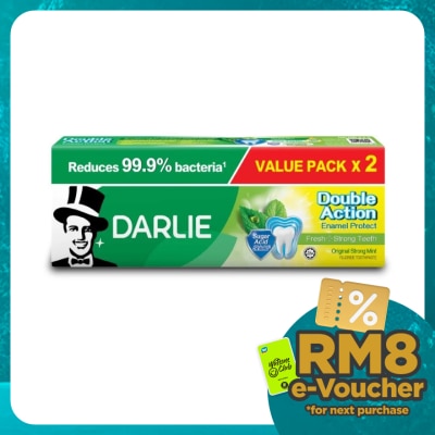 DARLIE Double Action Enamal Protect Strong Mint 2x200g