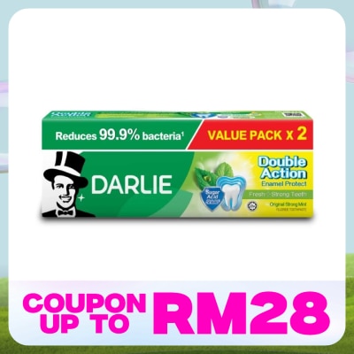 DARLIE Double Action Enamal Protect Strong Mint 2x200g