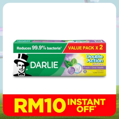 DARLIE Toothpaste Double Action MultiCare 180g x 2