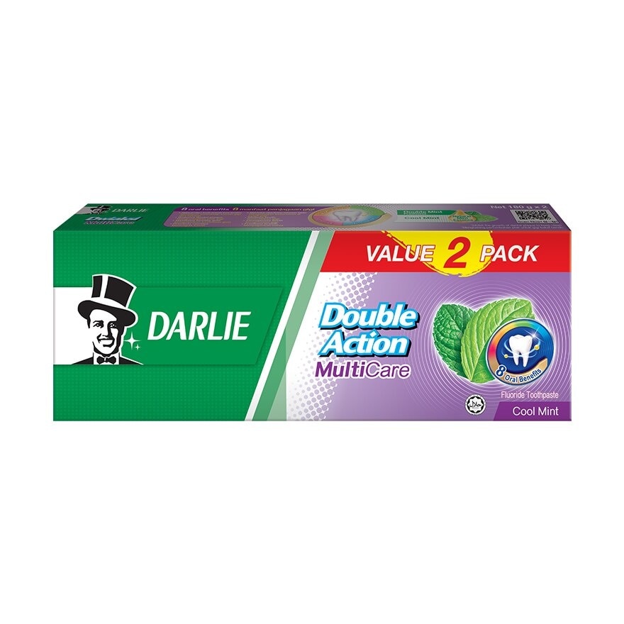 Toothpaste Double Action MultiCare 180g x 2