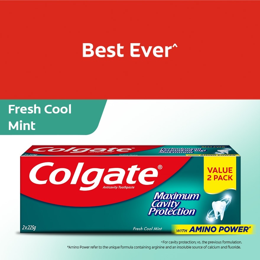 Max Cavity Protect Toothpaste F.Cool Mint 2x225g