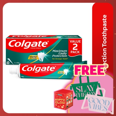 COLGATE Colgate Maximum Cavity Protection Fresh Cool Mint Toothpaste Valuepack (225g x 2)