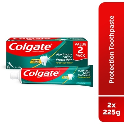 COLGATE Colgate Maximum Cavity Protection Fresh Cool Mint Toothpaste Valuepack (225g x 2)