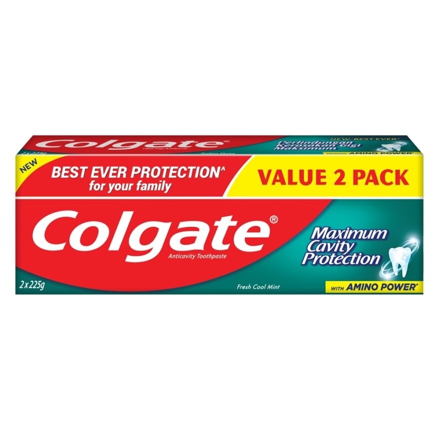 Max Cavity Protect Toothpaste F.Cool Mint 2x225g