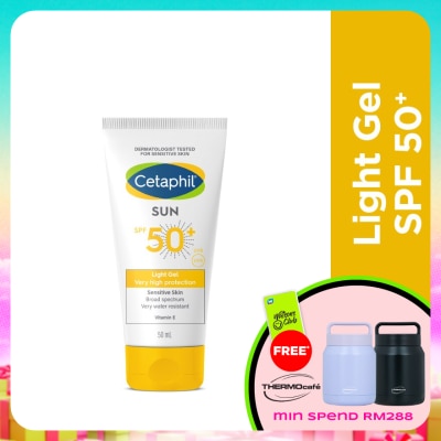 CETAPHIL - Sun SPF50 Light Gel Sunscreen For Face & Body 50ml