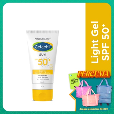 CETAPHIL Sun SPF50 Light Gel Sunscreen For Face & Body 50ml