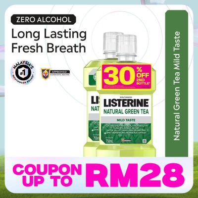 LISTERINE Listerine Green Tea 750ml Twin Pack