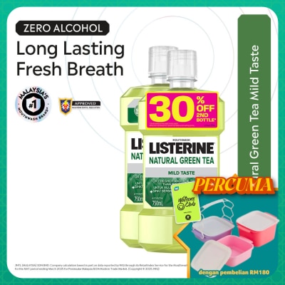 LISTERINE - Listerine Green Tea 750ml Twin Pack